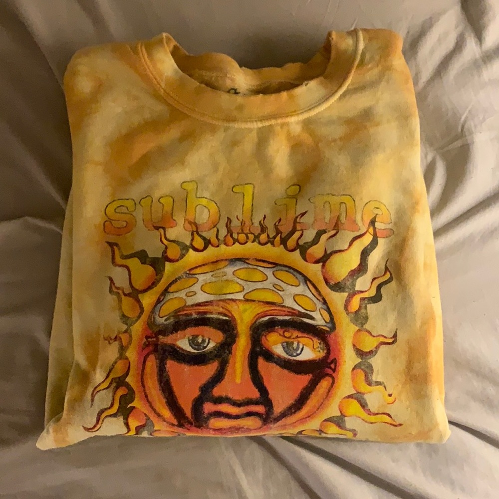 Sublime S/M yellow oversized crew neck⭐️